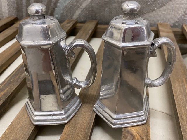 Estate Silver – Pewter Salt & Pepper Shaker Set