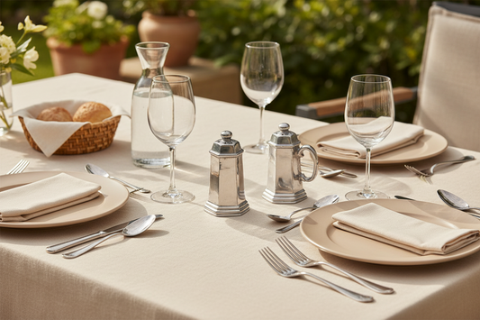 Estate Silver – Pewter Salt & Pepper Shaker Set