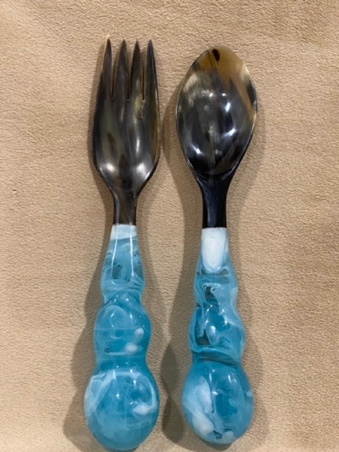 Teal Flourish – Lily Juliet Artisanal Serving Set