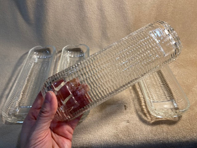 Morning Harvest – Set of 4 Brazilian Glass Corn Dishes