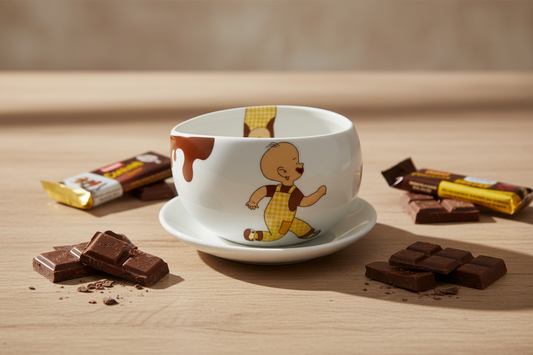 Chocolate Embrace – Max Brenner “Hug Mug” Cup & Saucer