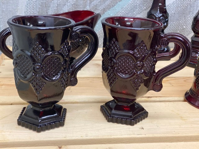 Ruby Reverie – 15-Piece Avon 1876 Cape Cod Ruby Glass Collection