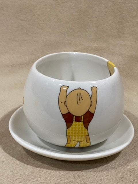 Chocolate Embrace – Max Brenner “Hug Mug” Cup & Saucer