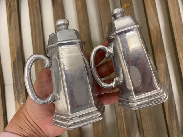 Estate Silver – Pewter Salt & Pepper Shaker Set