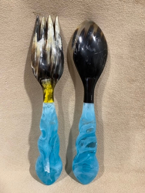 Teal Flourish – Lily Juliet Artisanal Serving Set