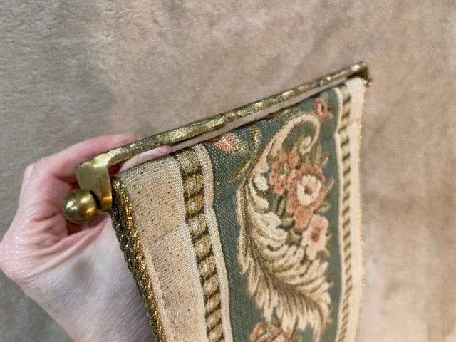 Gilded Manor – Vintage Brass-Tipped Bell Pull Tapestry