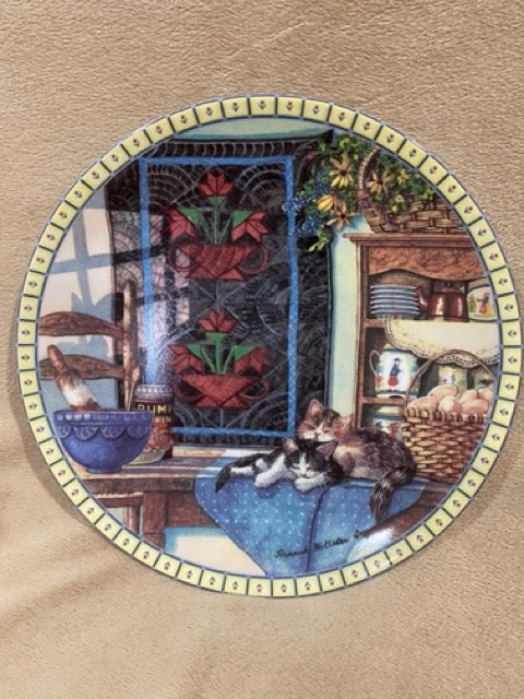 Country Stillness – Vintage “Lazy Morning” Decorative Plate