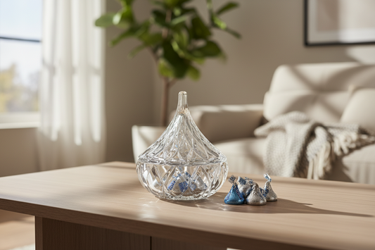 Crystal Kiss – Vintage Hershey’s Kiss Shaped Crystal Candy Dish